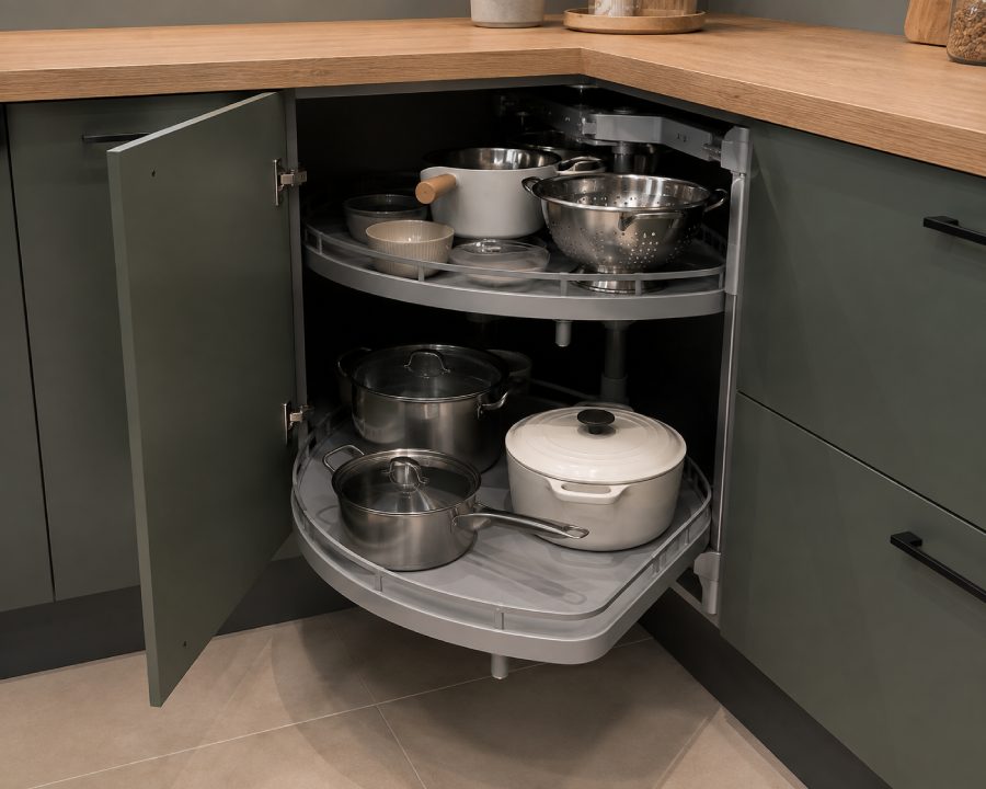 Conception et pose de meubles d'angle de cuisine sur mesure dans le Val d'Oise